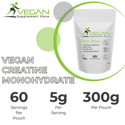 Vegan Creatine Monohydrate Powder serving details