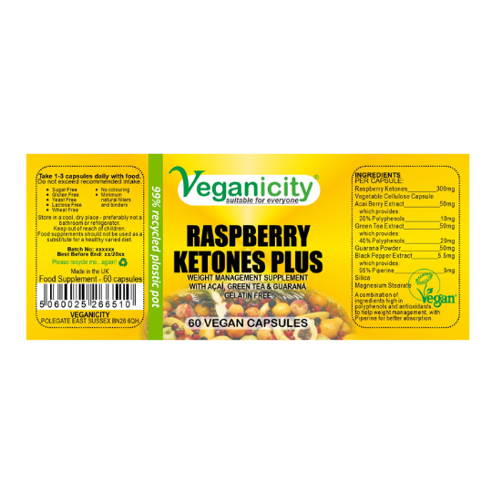 Raspberry Ketones Plus Vega Weight Loss Supplement Ingredients