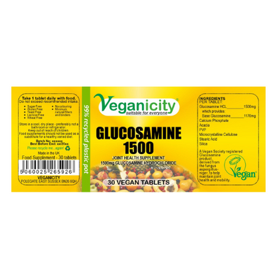Vegan Glucosamine HCI supplement ingredients 