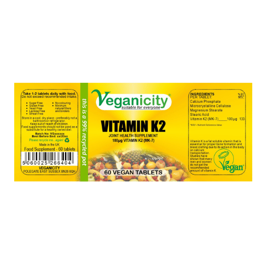 Vegan Vitamin K2 Supplement Ingredients