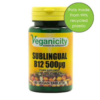 Vegan Vitamin B12 Sublingual Tablets