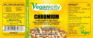 Vegan Chromium 200µg Tablets