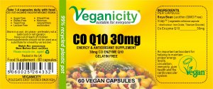 Vegan Co Enzyme Q10 30mg Capsules