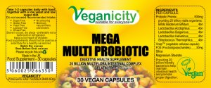 Vegan Mega Multi Probiotic Capsules