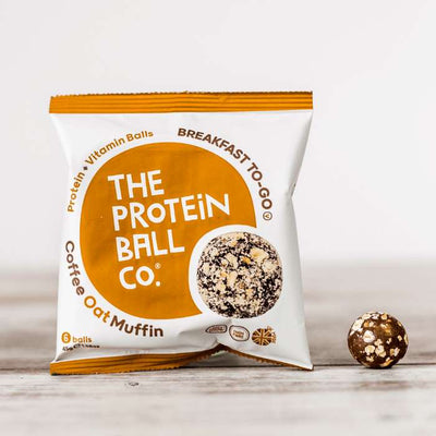 Coffee Oat Muffin Vegan Protein Balls Breakfast-To-Go