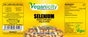 Vegan Selenium 200µg Tablets