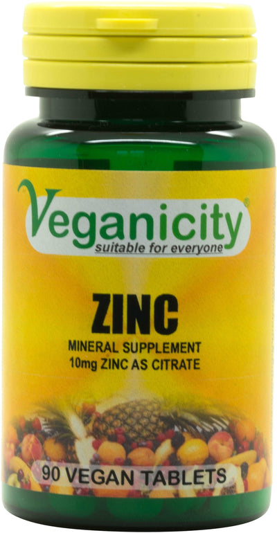 Vegan Zinc Tablets Mineral Supplement